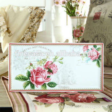 12 Inches Elegant Rectangular Cake plate